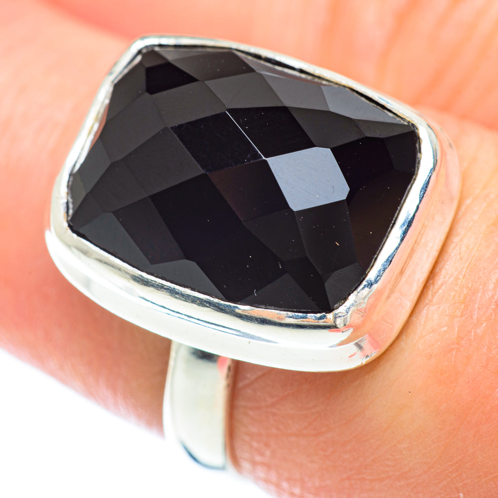Black Onyx Rings handcrafted by Ana Silver Co - RING53058