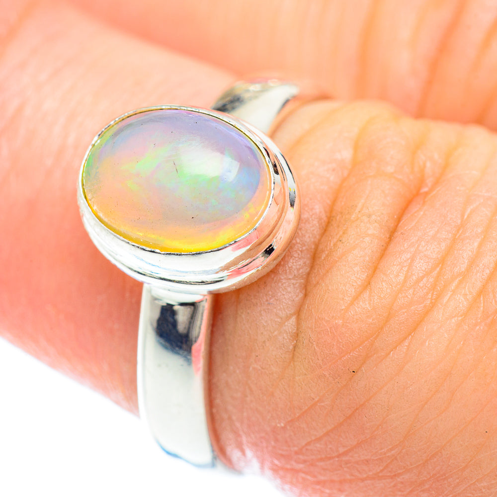 Ethiopian Opal Rings handcrafted by Ana Silver Co - RING53061