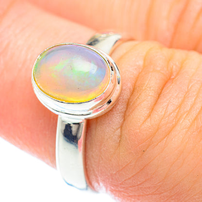 Ethiopian Opal Rings handcrafted by Ana Silver Co - RING53061