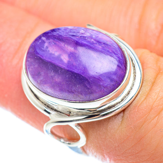Charoite Rings handcrafted by Ana Silver Co - RING53078