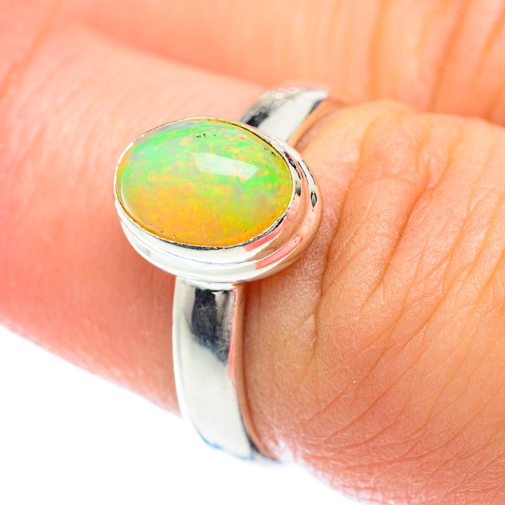 Ethiopian Opal Rings handcrafted by Ana Silver Co - RING53086