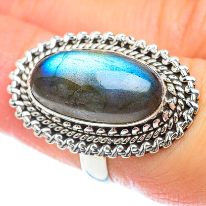 Labradorite Rings handcrafted by Ana Silver Co - RING53088