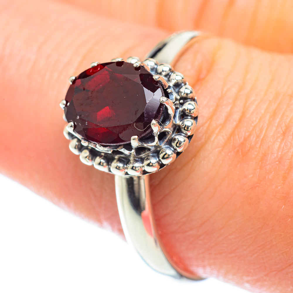 Garnet Rings handcrafted by Ana Silver Co - RING53099
