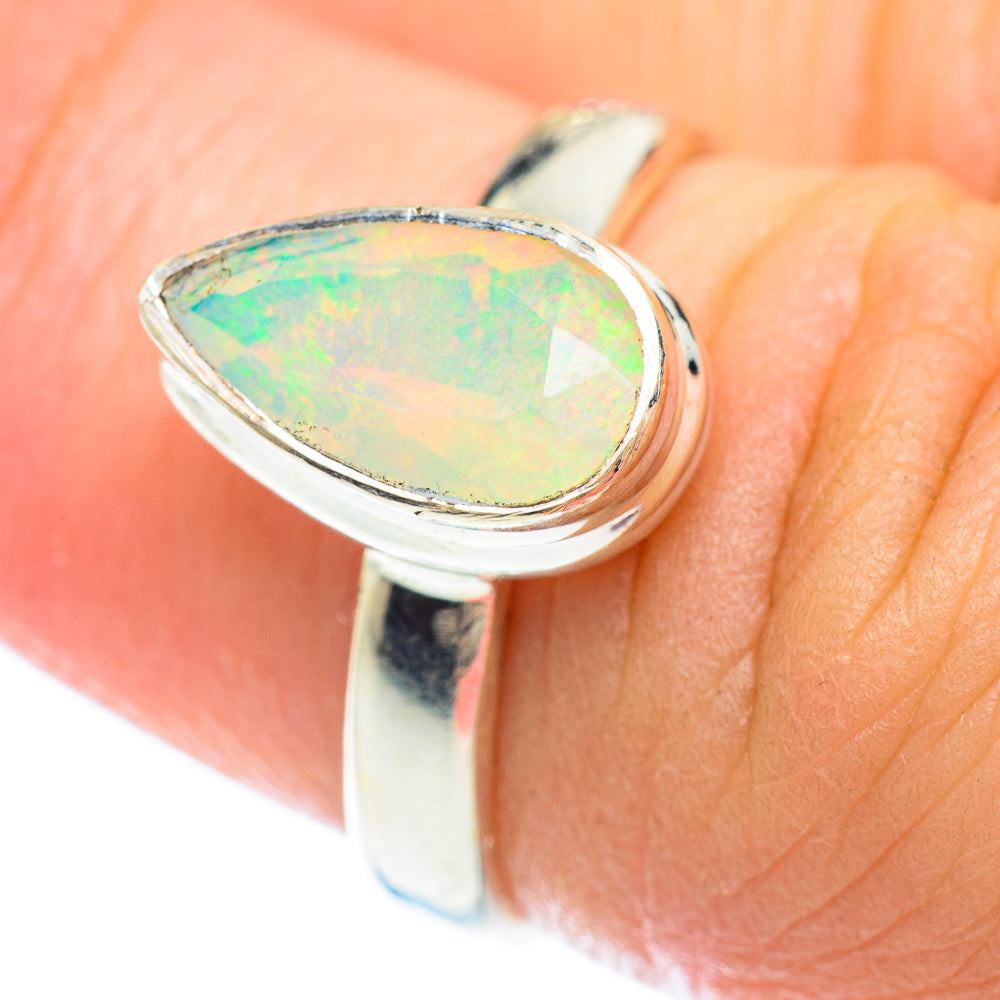 Ethiopian Opal Rings handcrafted by Ana Silver Co - RING53105