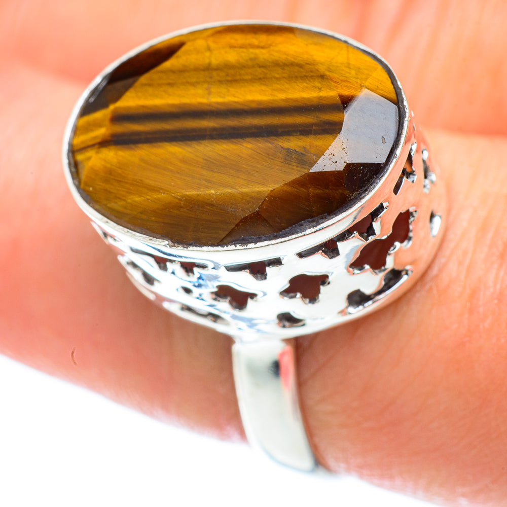 Tiger Eye Rings handcrafted by Ana Silver Co - RING53119