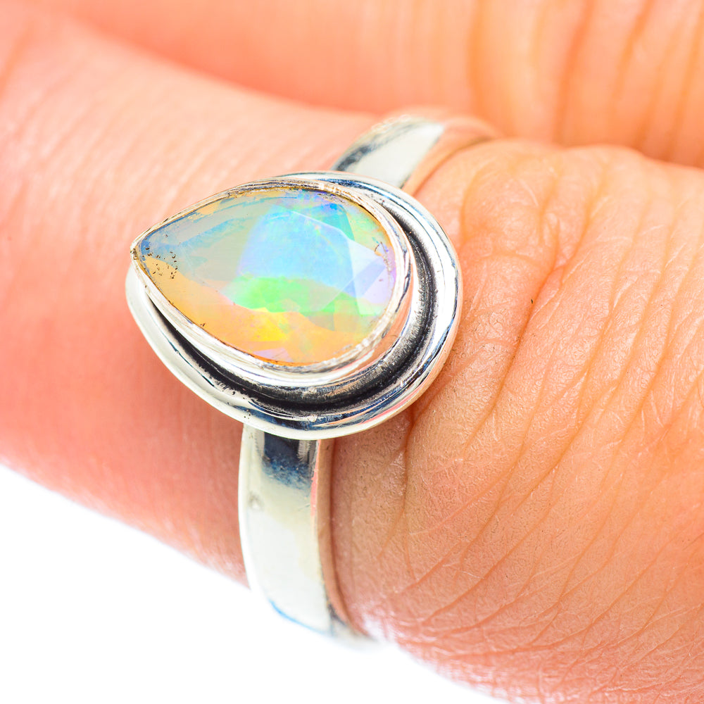 Ethiopian Opal Rings handcrafted by Ana Silver Co - RING53140