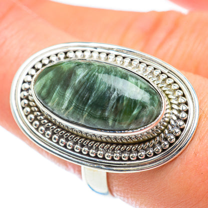 Seraphinite Rings handcrafted by Ana Silver Co - RING53150