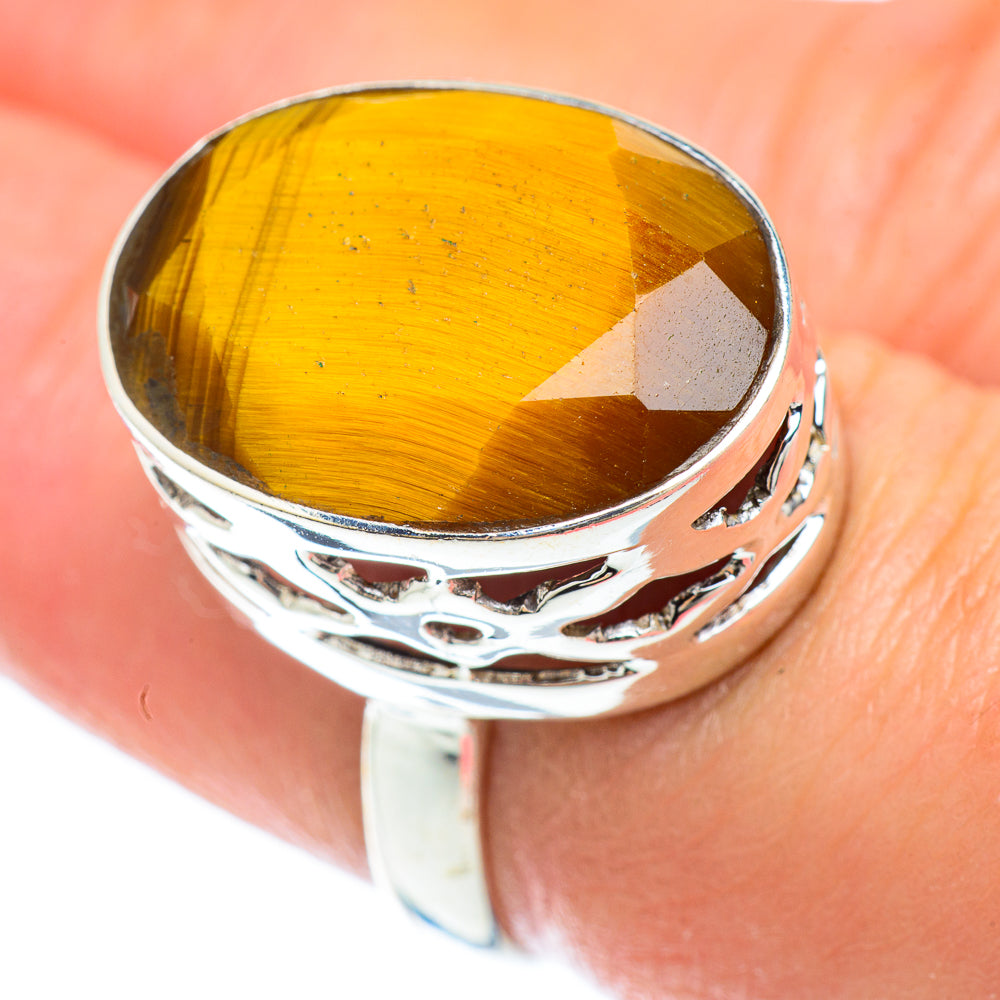 Tiger Eye Rings handcrafted by Ana Silver Co - RING53151