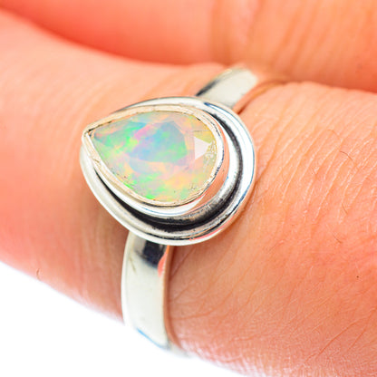 Ethiopian Opal Rings handcrafted by Ana Silver Co - RING53156