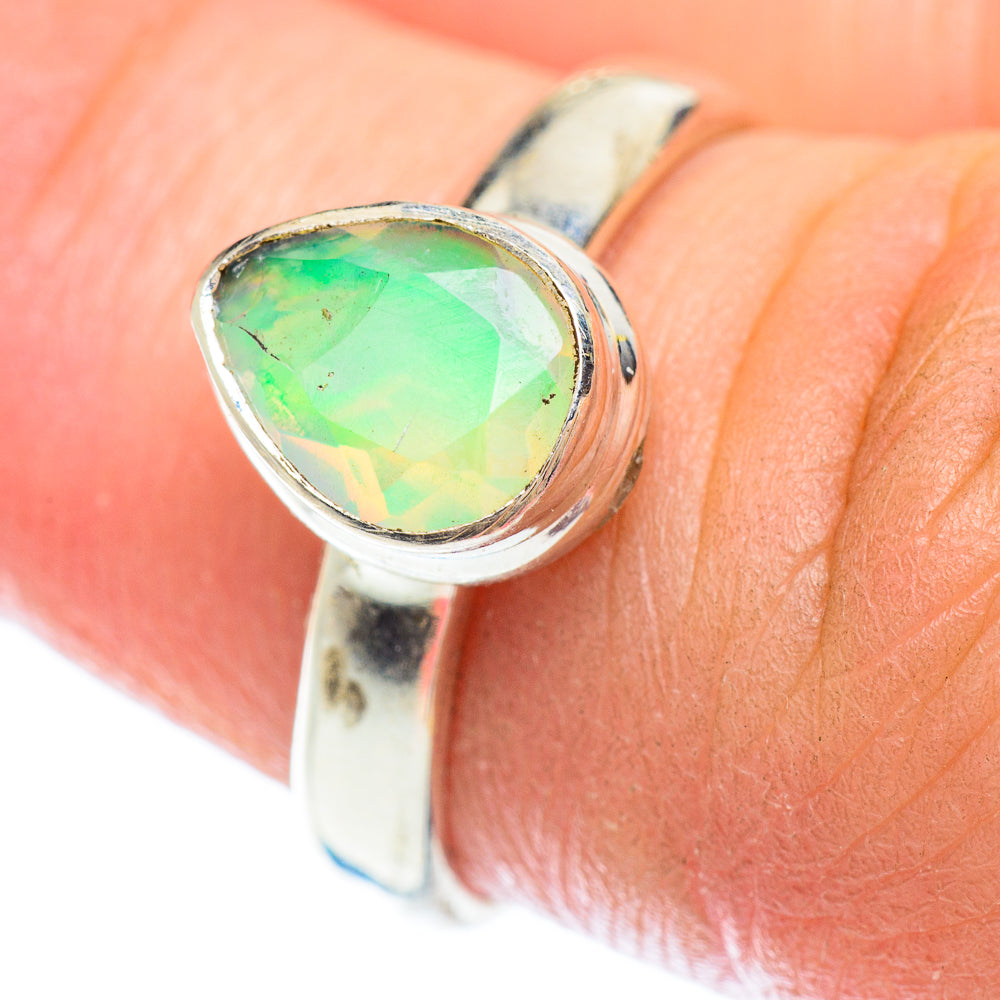 Ethiopian Opal Rings handcrafted by Ana Silver Co - RING53187