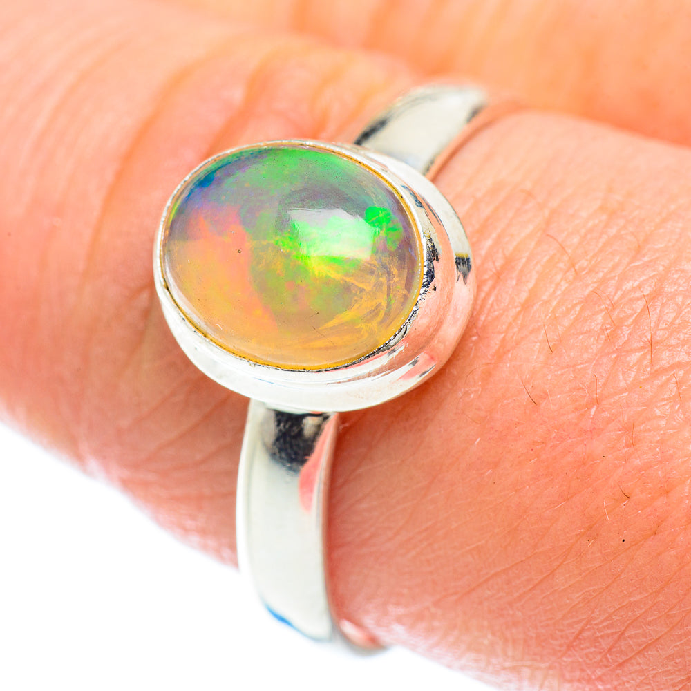 Ethiopian Opal Rings handcrafted by Ana Silver Co - RING53188