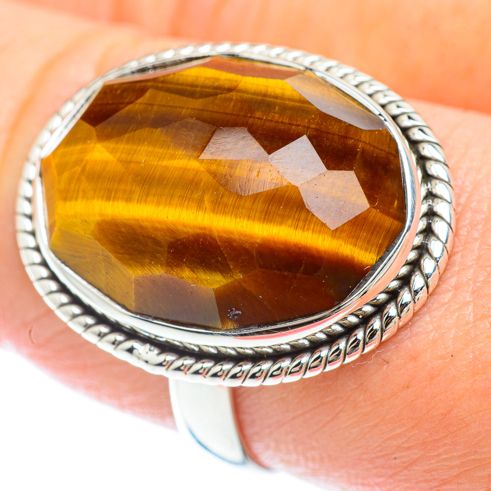 Tiger Eye Rings handcrafted by Ana Silver Co - RING53239