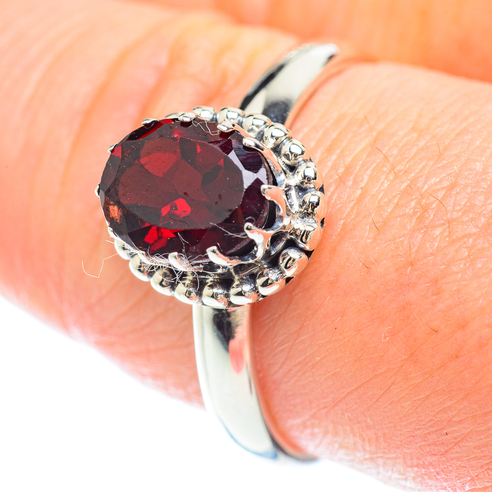 Garnet Rings handcrafted by Ana Silver Co - RING53241