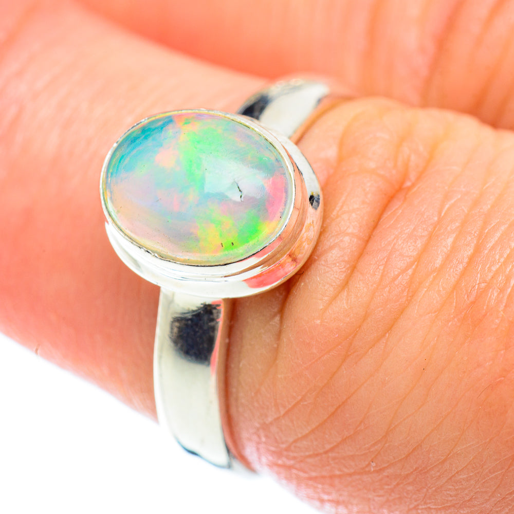 Ethiopian Opal Rings handcrafted by Ana Silver Co - RING53254