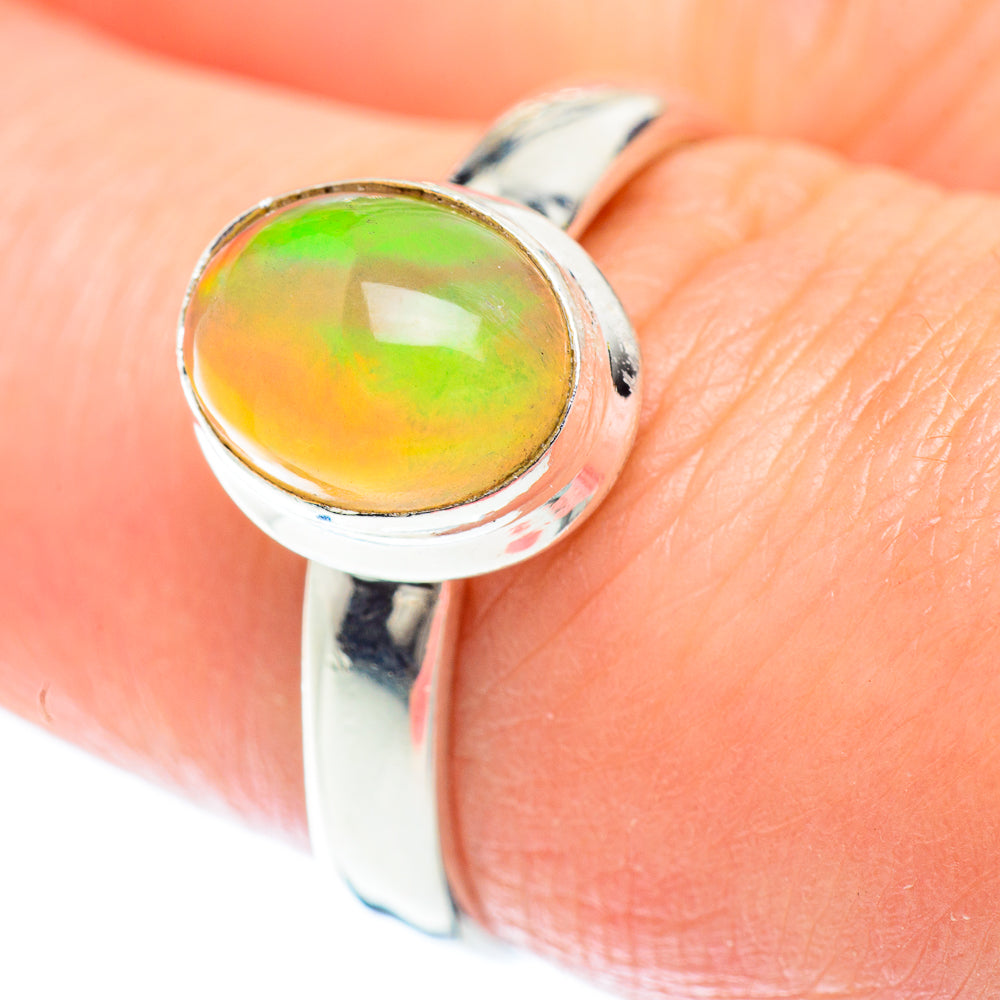 Ethiopian Opal Rings handcrafted by Ana Silver Co - RING53283