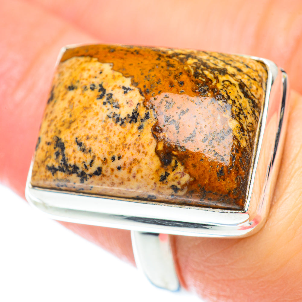 Picture Jasper Rings handcrafted by Ana Silver Co - RING53291