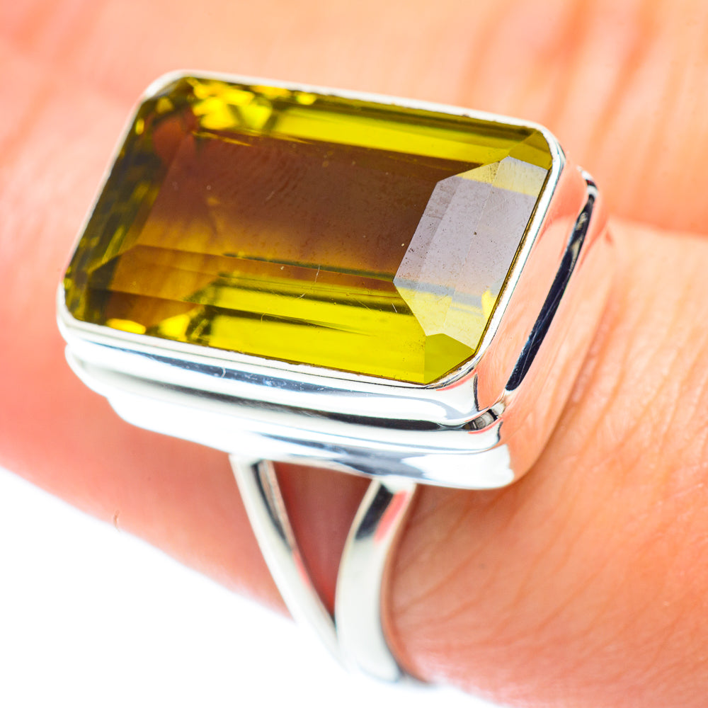 Lemon Quartz Rings handcrafted by Ana Silver Co - RING53323