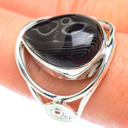 Psilomelane Rings handcrafted by Ana Silver Co - RING53347