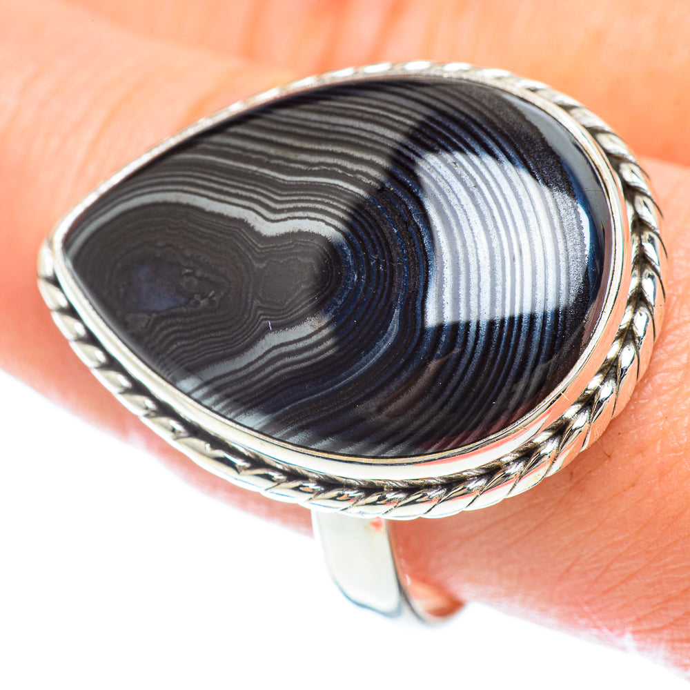 Psilomelane Rings handcrafted by Ana Silver Co - RING53348