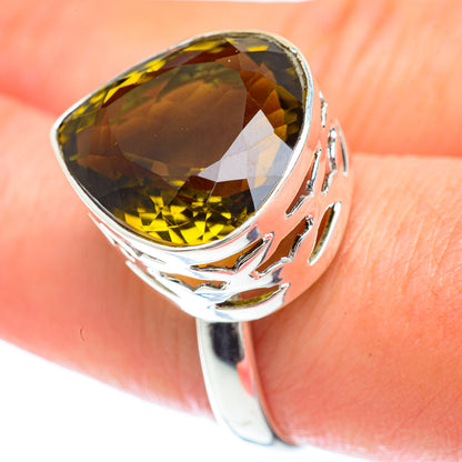 Olive Quartz Rings handcrafted by Ana Silver Co - RING53367