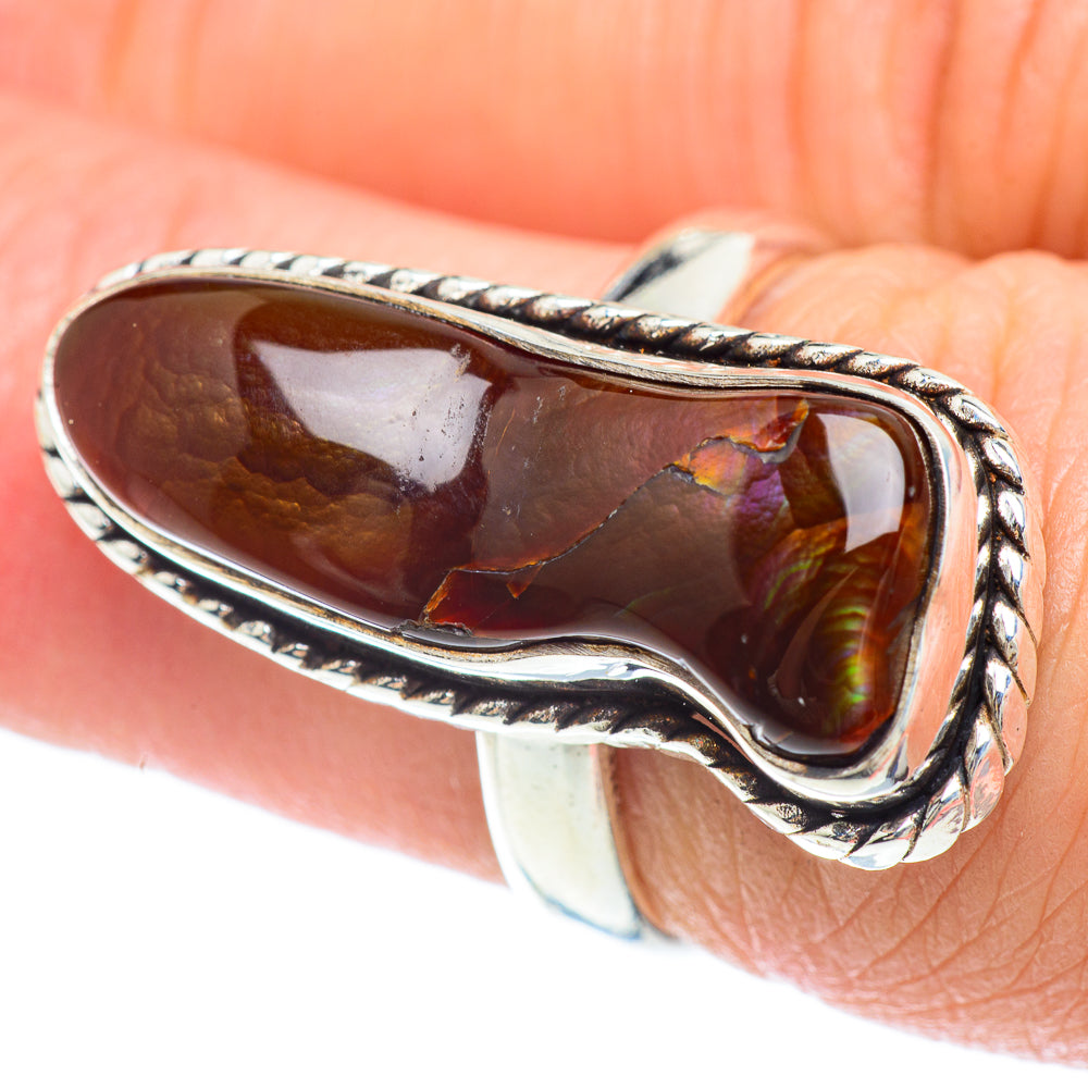 Mexican Fire Agate Rings handcrafted by Ana Silver Co - RING53370