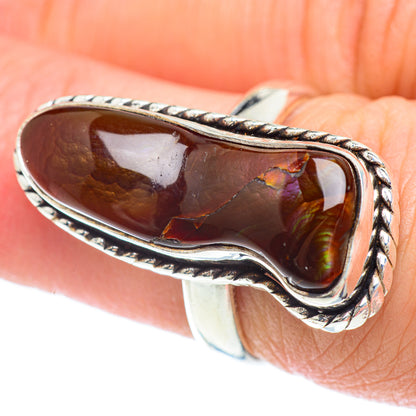 Mexican Fire Agate Rings handcrafted by Ana Silver Co - RING53370