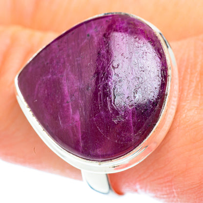 Ruby Fuchsite Rings handcrafted by Ana Silver Co - RING53374