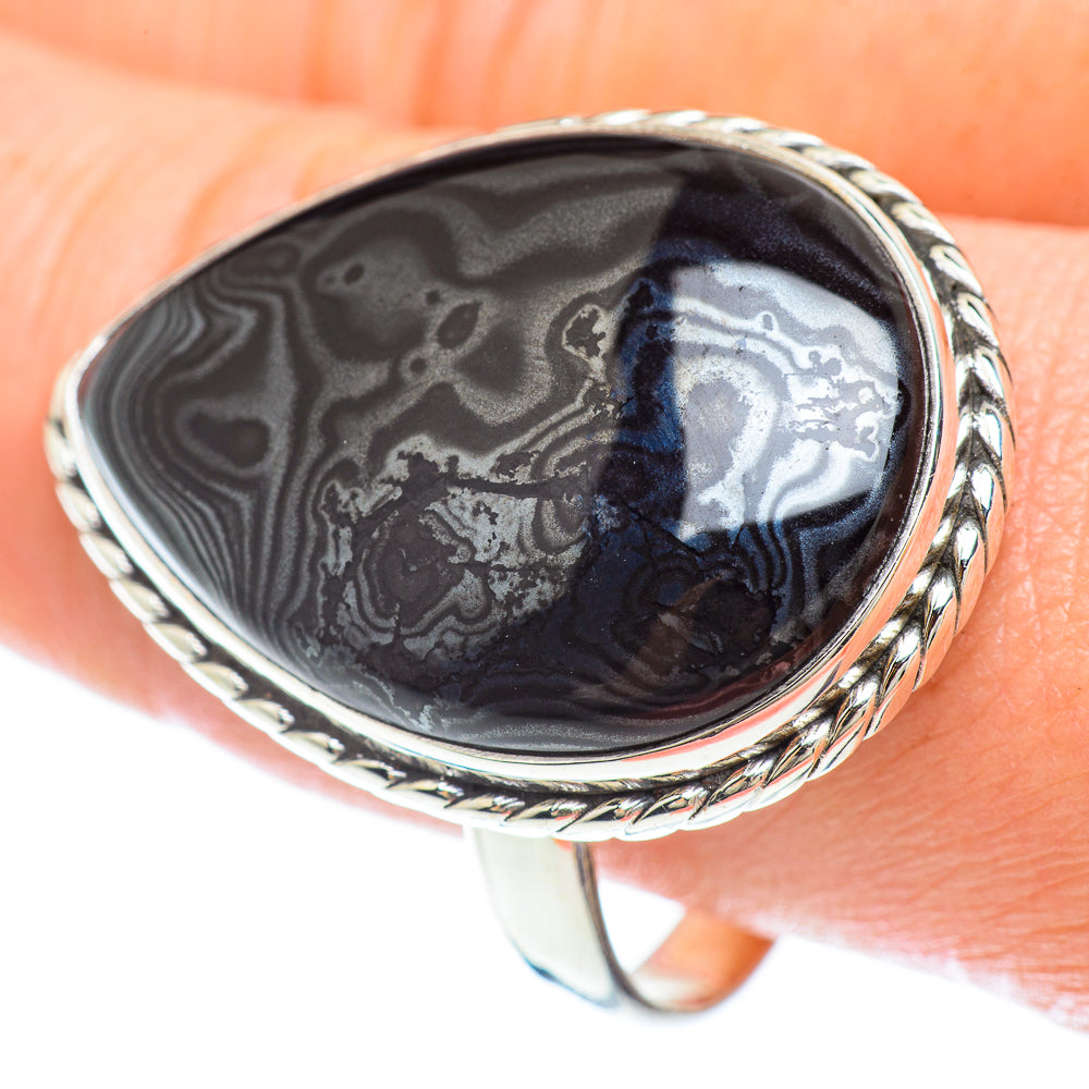 Psilomelane Rings handcrafted by Ana Silver Co - RING53381