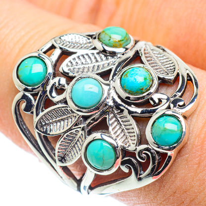 Tibetan Turquoise Rings handcrafted by Ana Silver Co - RING53388