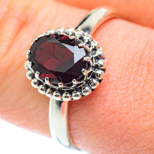 Garnet Rings handcrafted by Ana Silver Co - RING53399