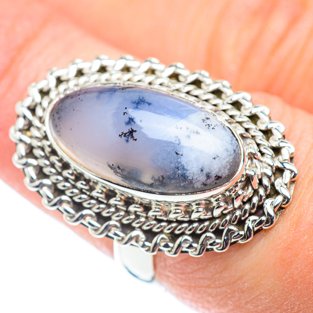 Dendritic Opal Rings handcrafted by Ana Silver Co - RING53406