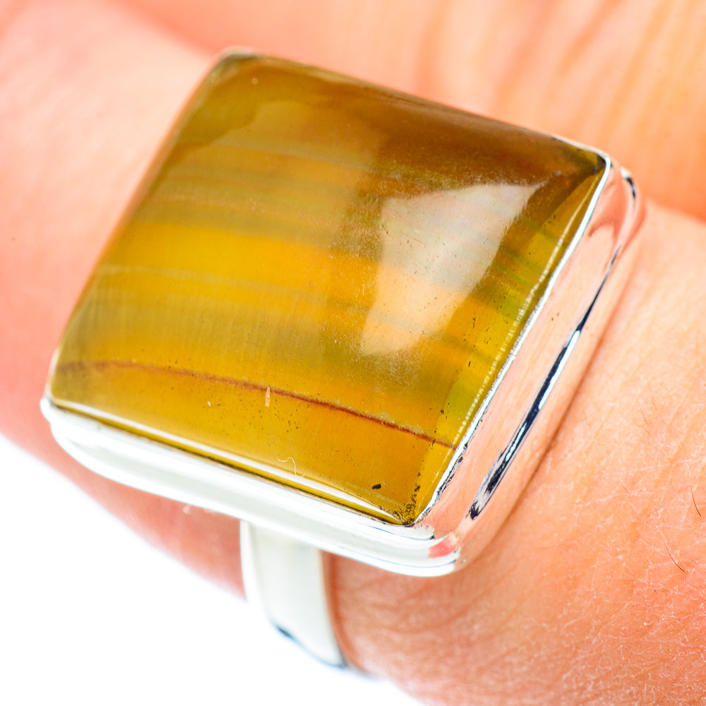 Green Fluorite Rings handcrafted by Ana Silver Co - RING53408