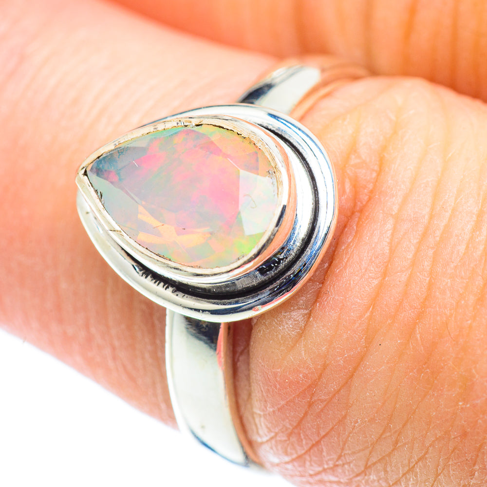 Ethiopian Opal Rings handcrafted by Ana Silver Co - RING53411