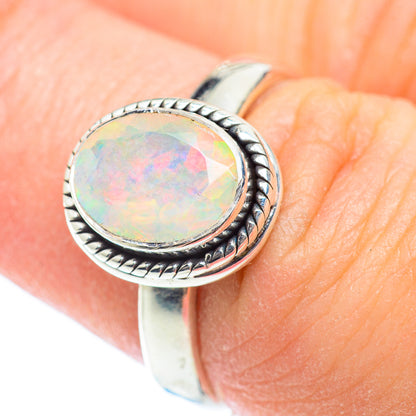 Ethiopian Opal Rings handcrafted by Ana Silver Co - RING53412