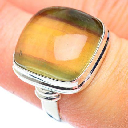 Green Fluorite Rings handcrafted by Ana Silver Co - RING53436