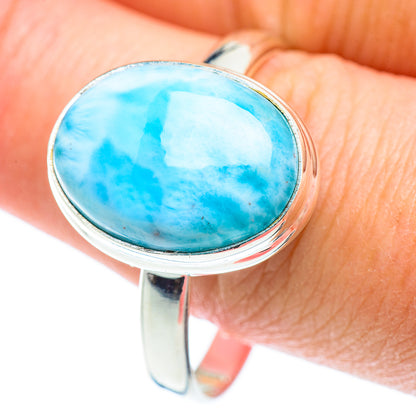 Larimar Rings handcrafted by Ana Silver Co - RING53445