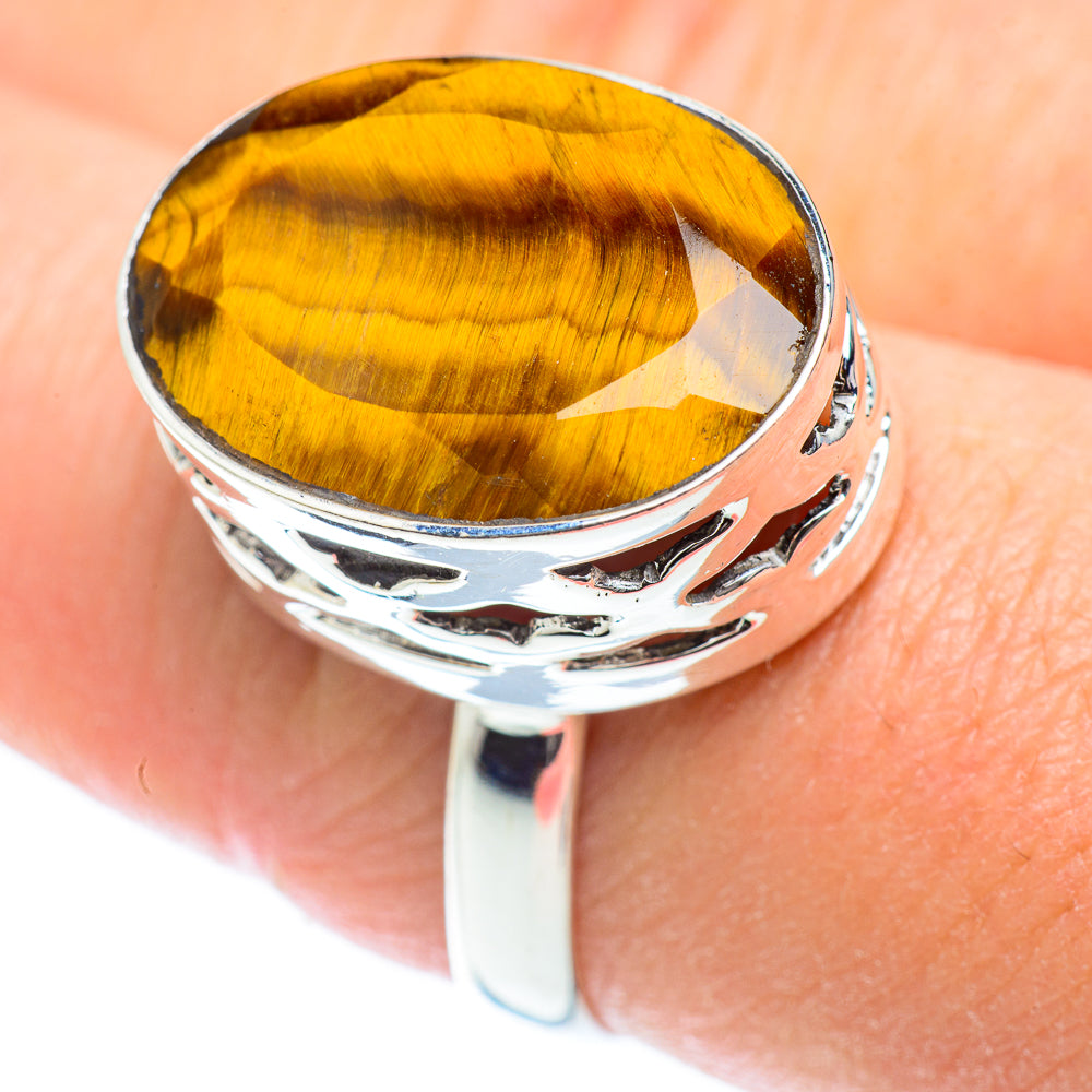 Tiger Eye Rings handcrafted by Ana Silver Co - RING53454