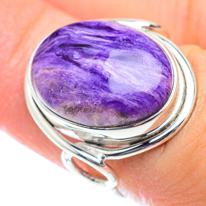Charoite Rings handcrafted by Ana Silver Co - RING53455