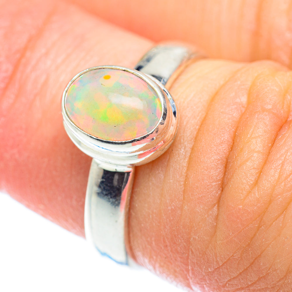 Ethiopian Opal Rings handcrafted by Ana Silver Co - RING53487