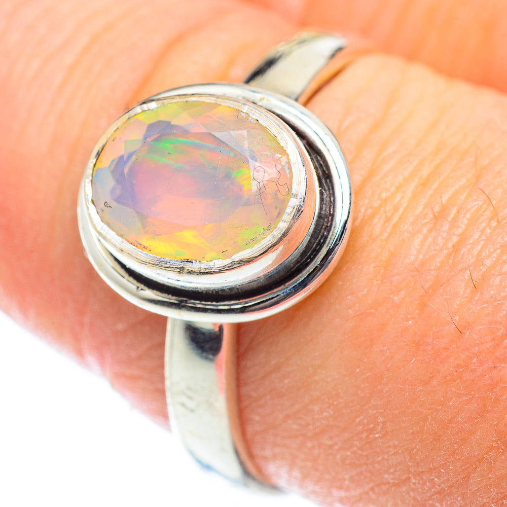 Ethiopian Opal Rings handcrafted by Ana Silver Co - RING53506