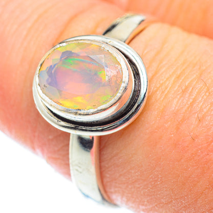 Ethiopian Opal Rings handcrafted by Ana Silver Co - RING53506