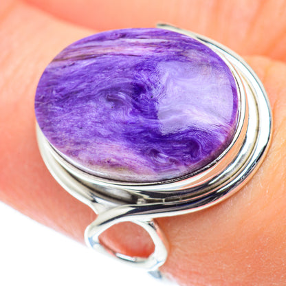 Charoite Rings handcrafted by Ana Silver Co - RING53523