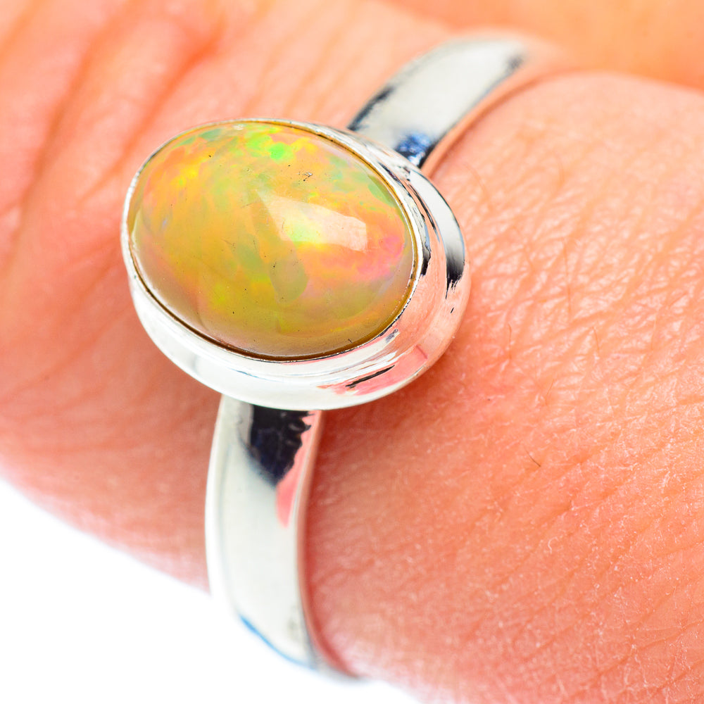 Ethiopian Opal Rings handcrafted by Ana Silver Co - RING53526