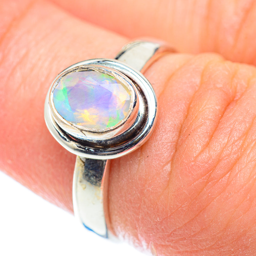 Ethiopian Opal Rings handcrafted by Ana Silver Co - RING53527