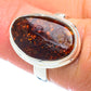 Mexican Fire Agate Rings handcrafted by Ana Silver Co - RING53557