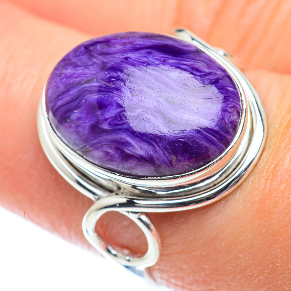 Charoite Rings handcrafted by Ana Silver Co - RING53575