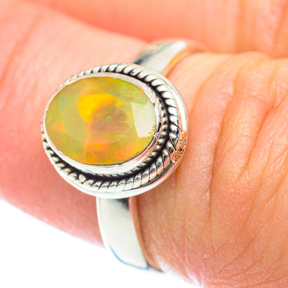 Ethiopian Opal Rings handcrafted by Ana Silver Co - RING53603