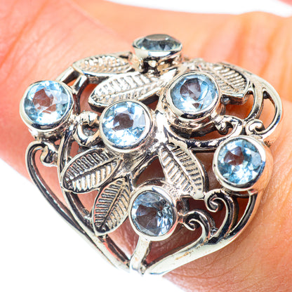 Blue Topaz Rings handcrafted by Ana Silver Co - RING53623