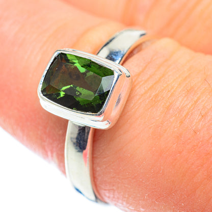 Czech Moldavite Rings handcrafted by Ana Silver Co - RING53648