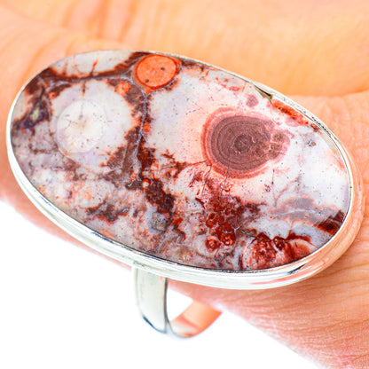 Gigantic Poppy Jasper Rings handcrafted by Ana Silver Co - RING53692